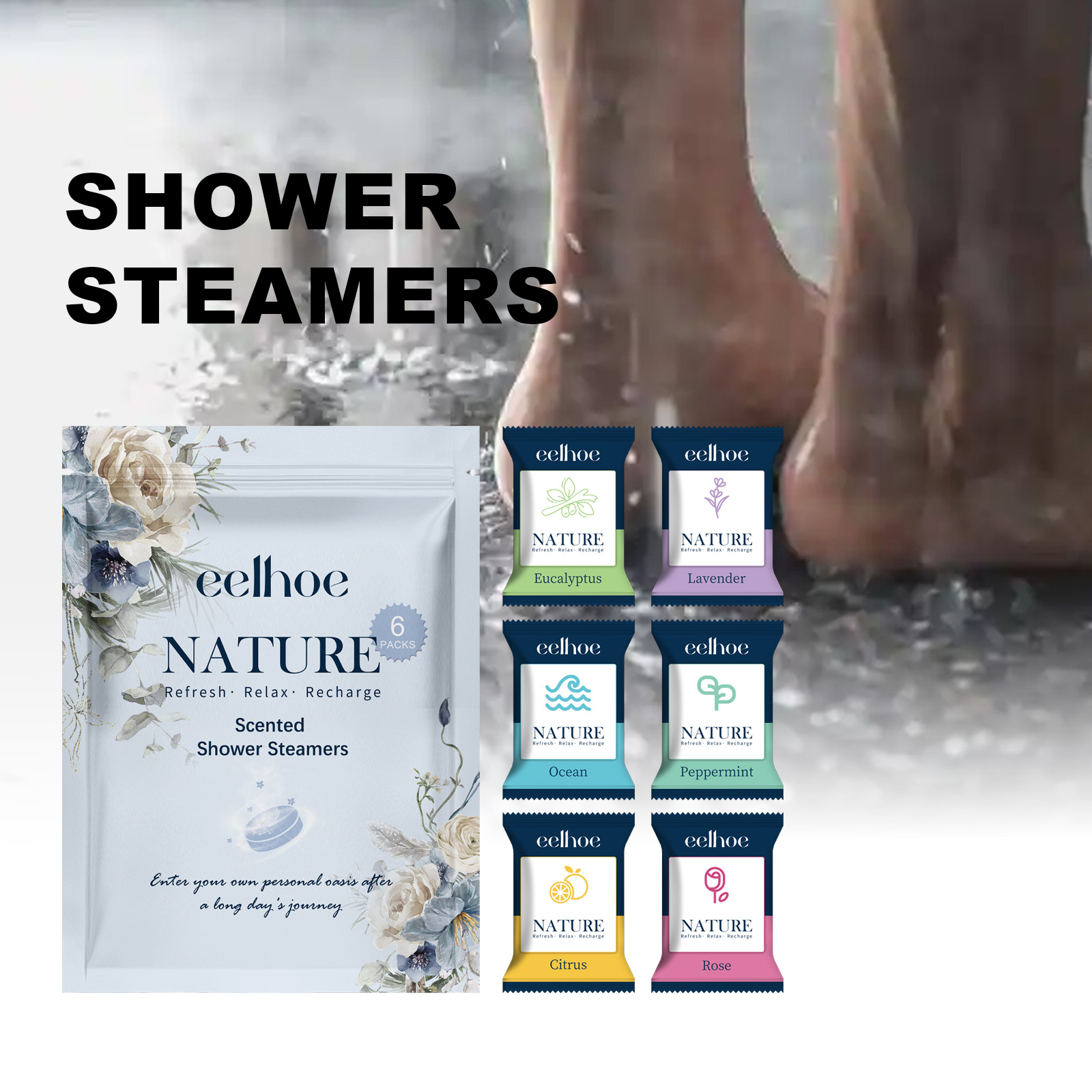 Shower Steamer Tablet - EELHOE 샤워 스티머 타블렛 영양 공급