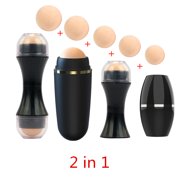 Jade Roller Stone - 2 in1 오일 흡수 롤러 천연