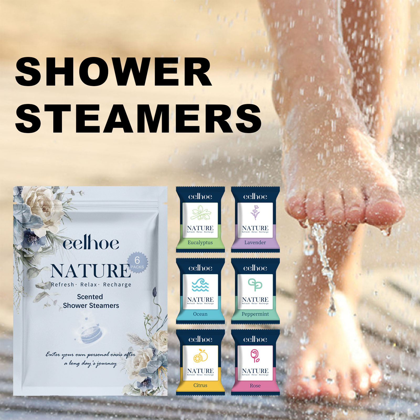 6pcs 아로마 테라피 샤워 정제 수면 보조 편안한 스 - Shower Steamer Tablet 리뷰 및 가격