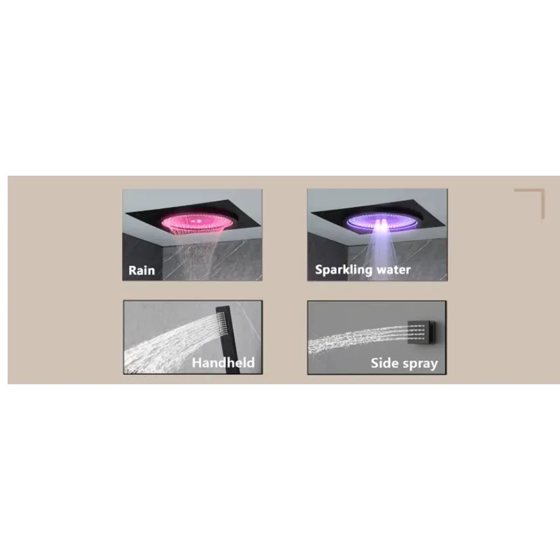 스마트 LED 샤워 세트 욕실 음악 내장형 레인폴 시스 - Spa & Wellness Earth City Москва 리뷰 및 가격