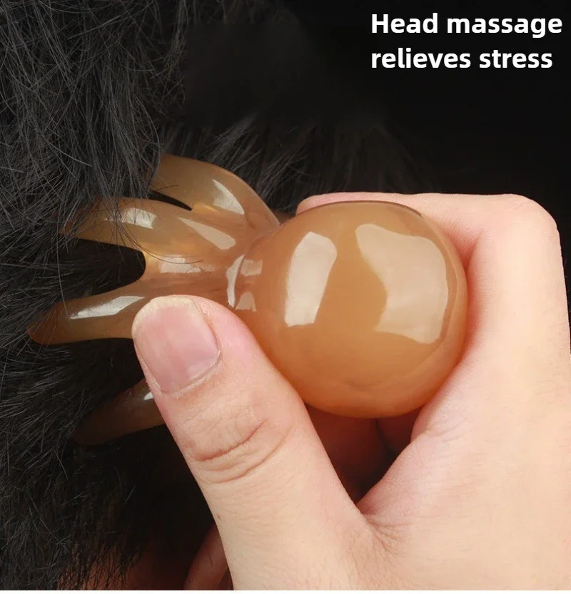 휴대용 레진 문어 빗 단색 ASMR 릴랙스 브러시 머리 - Spa Y Wellness 리뷰 및 가격