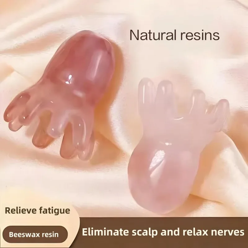 휴대용 레진 문어 빗 단색 ASMR 릴랙스 브러시 머리 - Spa Y Wellness 리뷰 및 가격