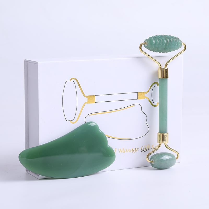 아벤츄린 옥 롤러 마사지기 얼굴용 구아샤 스크레이퍼 천 - Jade Roller Stone 리뷰 및 가격