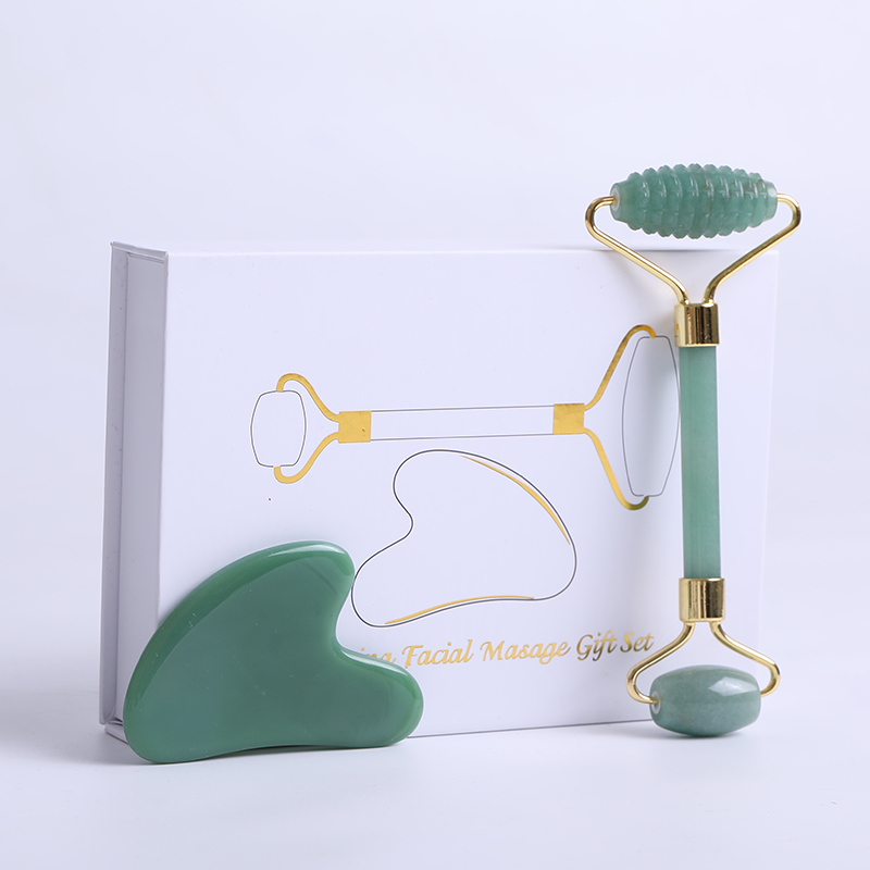 아벤츄린 옥 롤러 마사지기 얼굴용 구아샤 스크레이퍼 천 - Jade Roller Stone 리뷰 및 가격