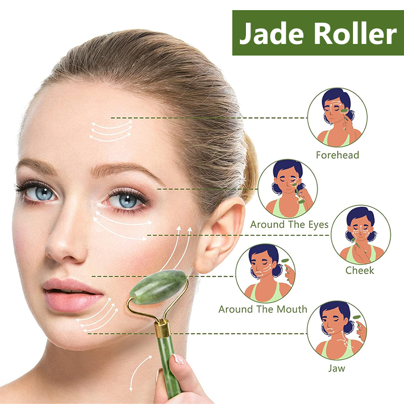 천연 옥 롤러 페이스 괄사 마사지기 페이스 롤러 리프팅 - Jade Roller Stone 리뷰 및 가격