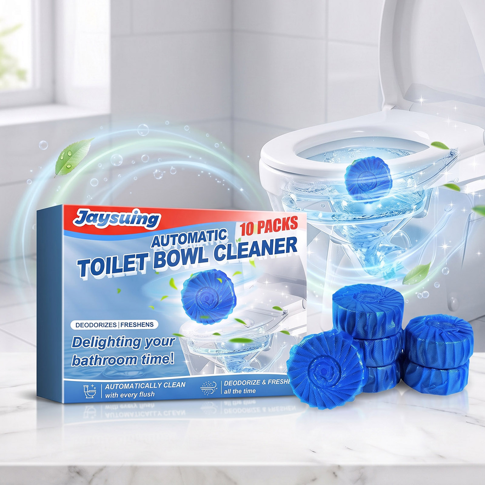 변기 세정 블록 블루 발포성 석회질 제거 탈취 얼룩 제 - Shower Steamer Tablet 리뷰 및 가격