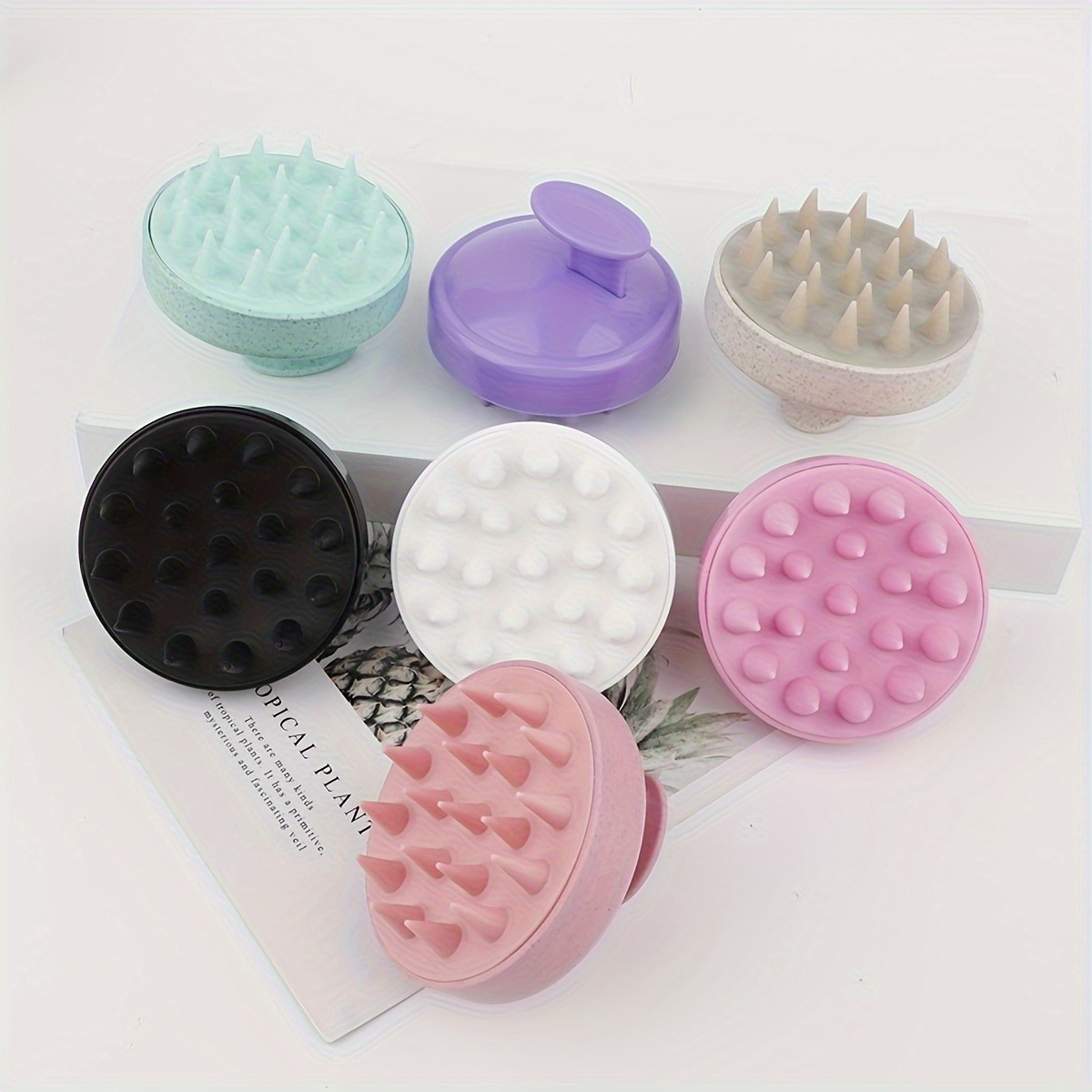2-in-1 실리콘 두피 마사지기 & 샴푸 브러시 -  - Spa Y Wellness 리뷰 및 가격